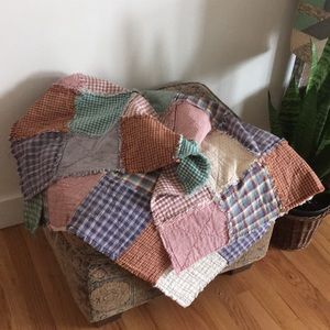 Rustic Raw Seams Lap/Baby Quilt